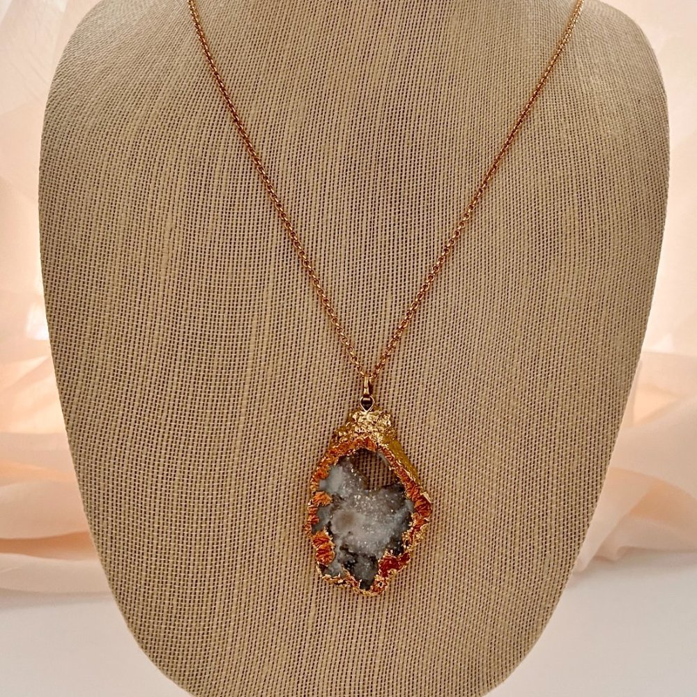 Druzy Slice Necklace